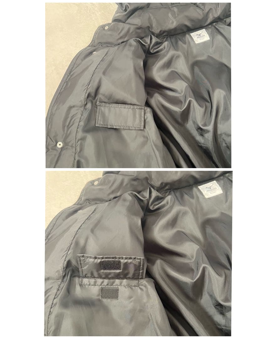 ミズノ　ダウン　ロング　ベンチコート　サーマルプラス　Oサイズ　ブラック