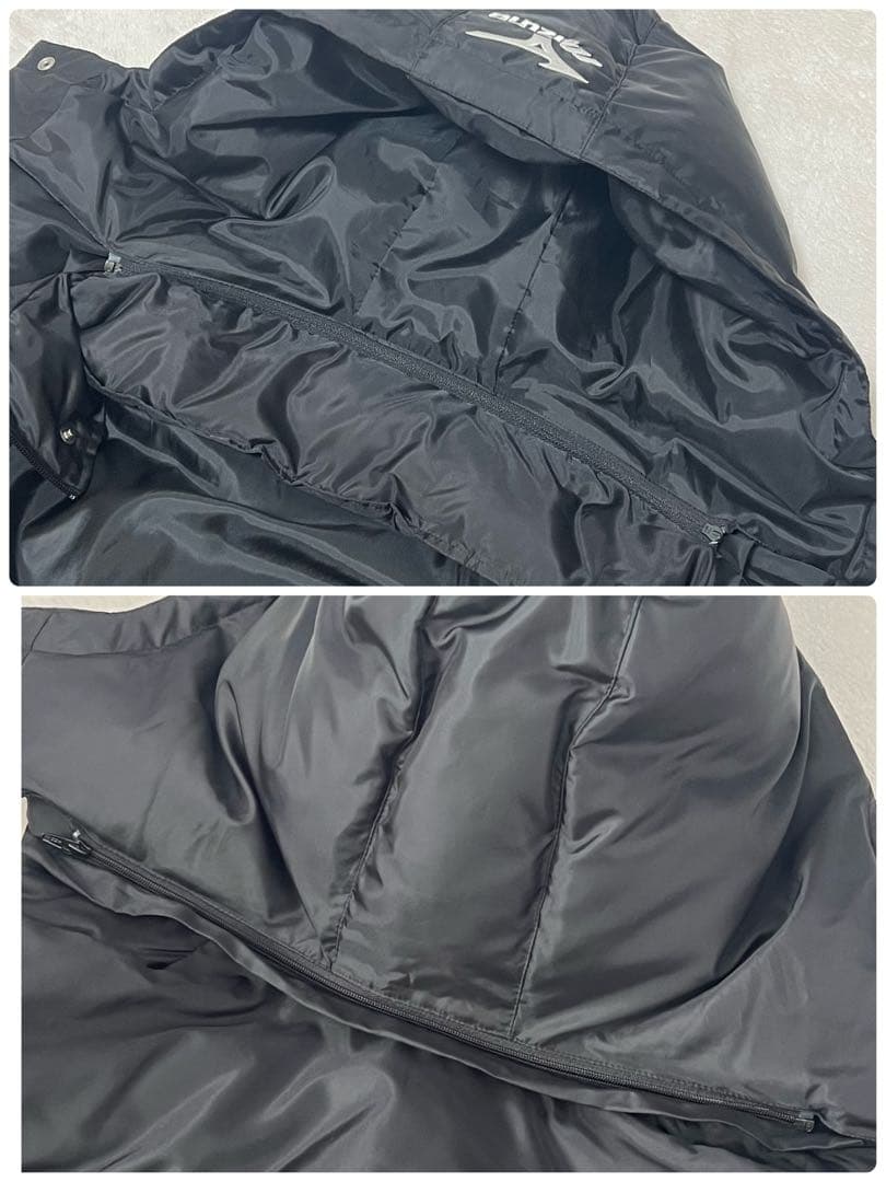 ミズノ　ダウン　ロング　ベンチコート　サーマルプラス　Oサイズ　ブラック