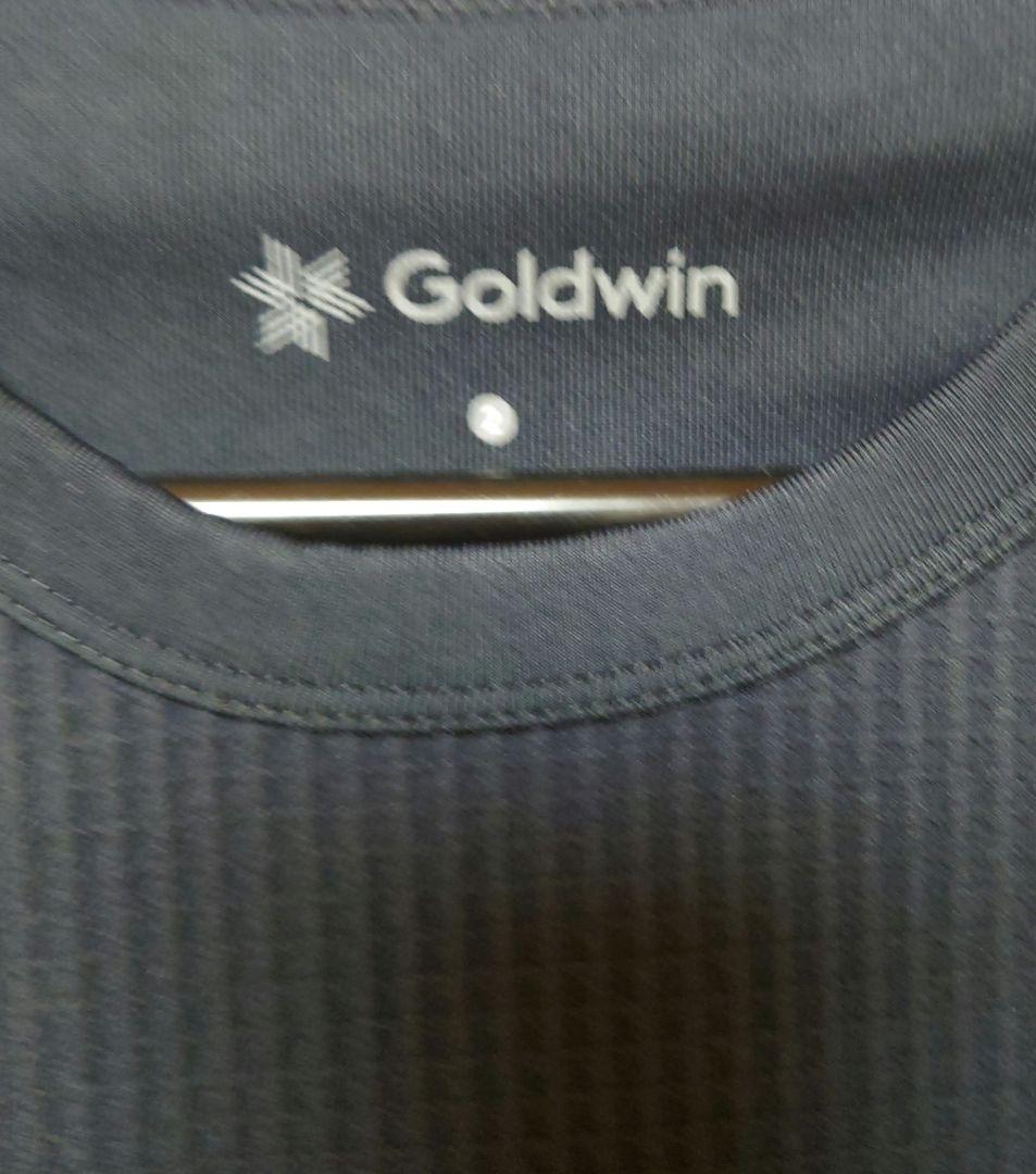 Goldwin ワッフルライト　ロングT　ネイビーブルー　サイズ2
