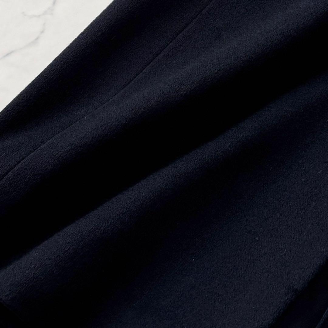 ジョルジオ アルマーニ ダブル ロング チェスター コート 黒 48 XL程