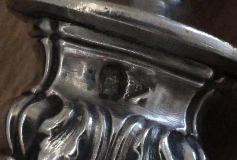 フレンチアンティーク・シルバー大型ナイフ&フォーク2本セット