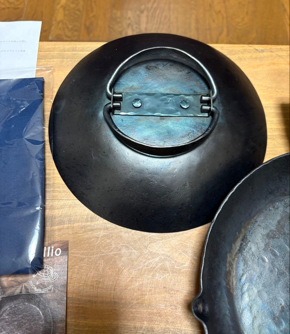 millioコンパクトフライパン22cm✖️chii-craft製本革ケース