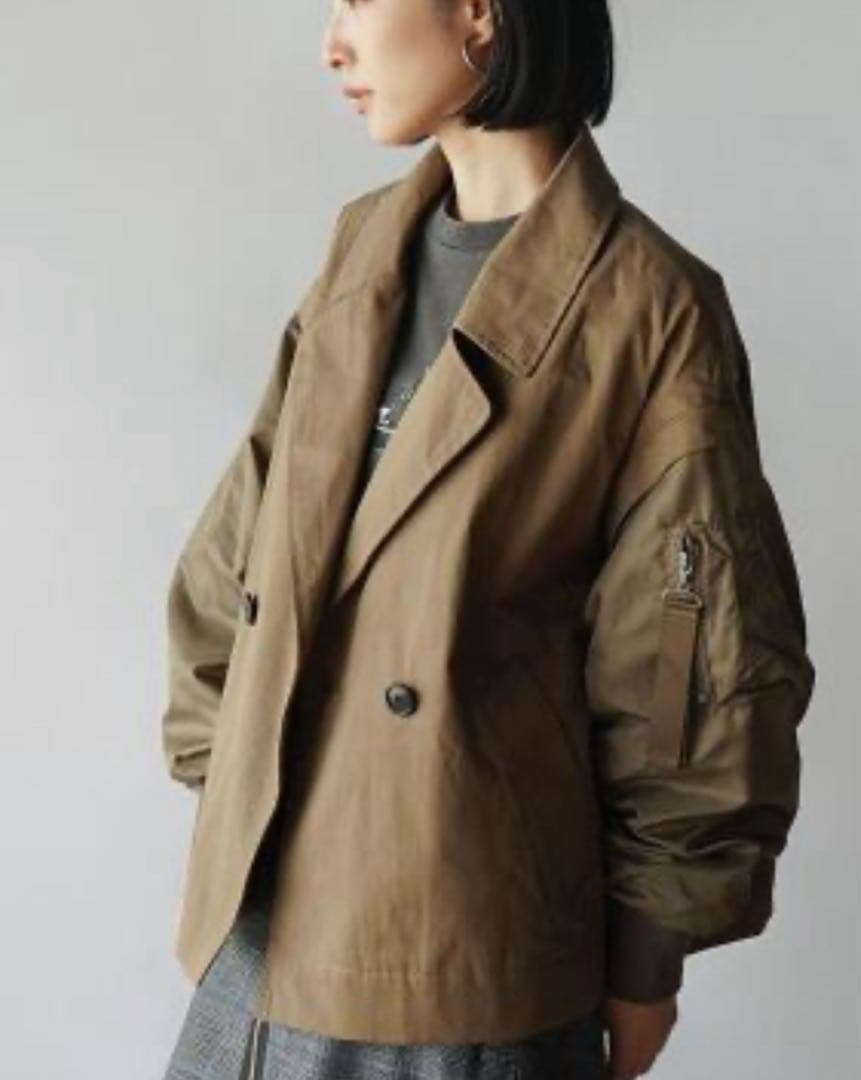 ラディエイト MA-1スリーブビッグカラージャケット新品未使用　ラシュッド