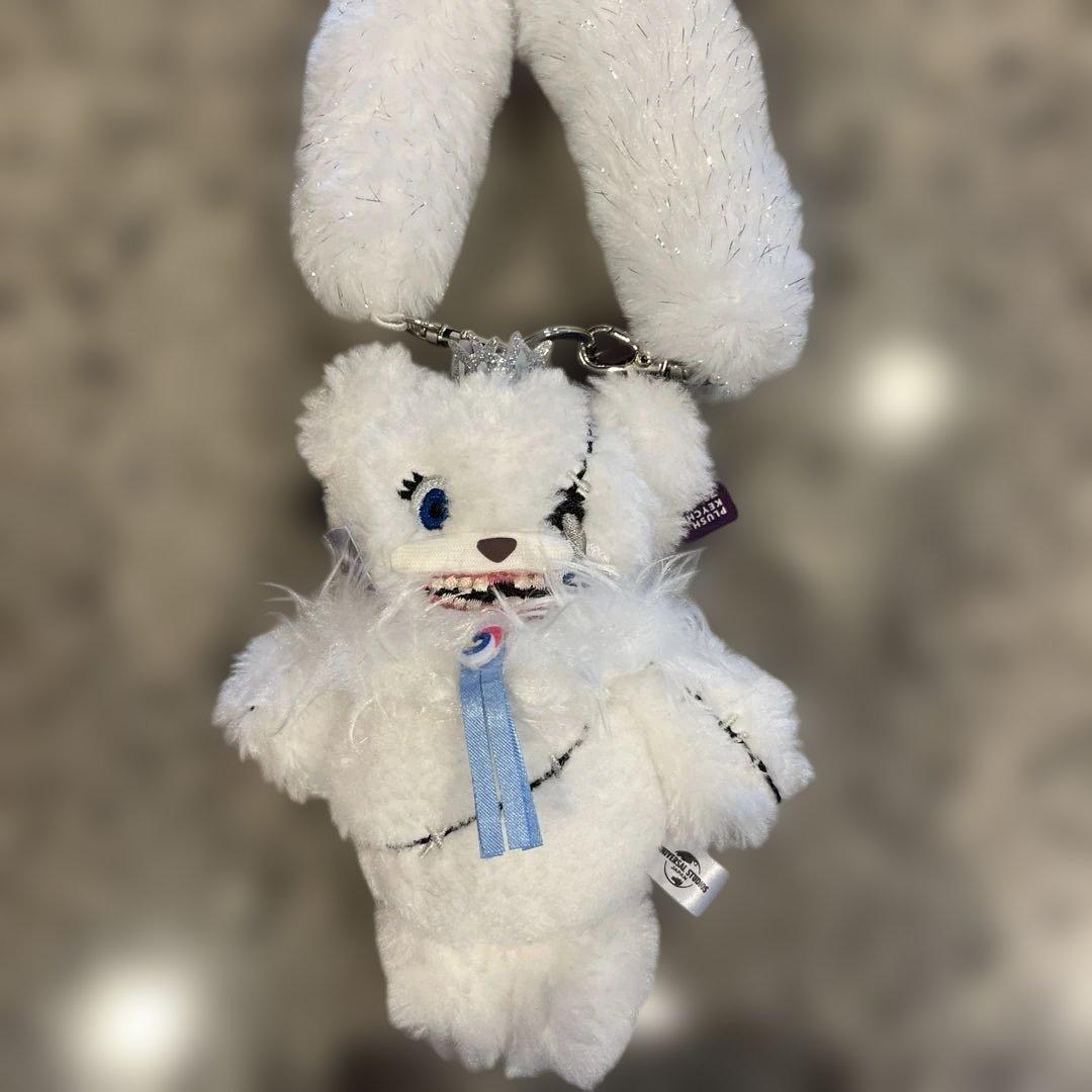 USJ ユニバ ハミクマ ストラップ付き マスコットキーチェーン キーホルダー