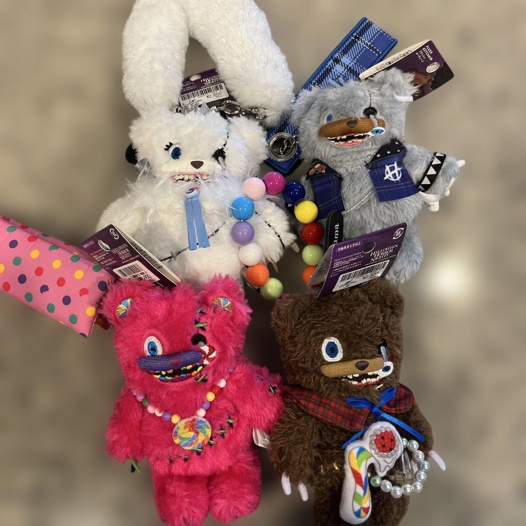 USJ ユニバ ハミクマ ストラップ付き マスコットキーチェーン キーホルダー