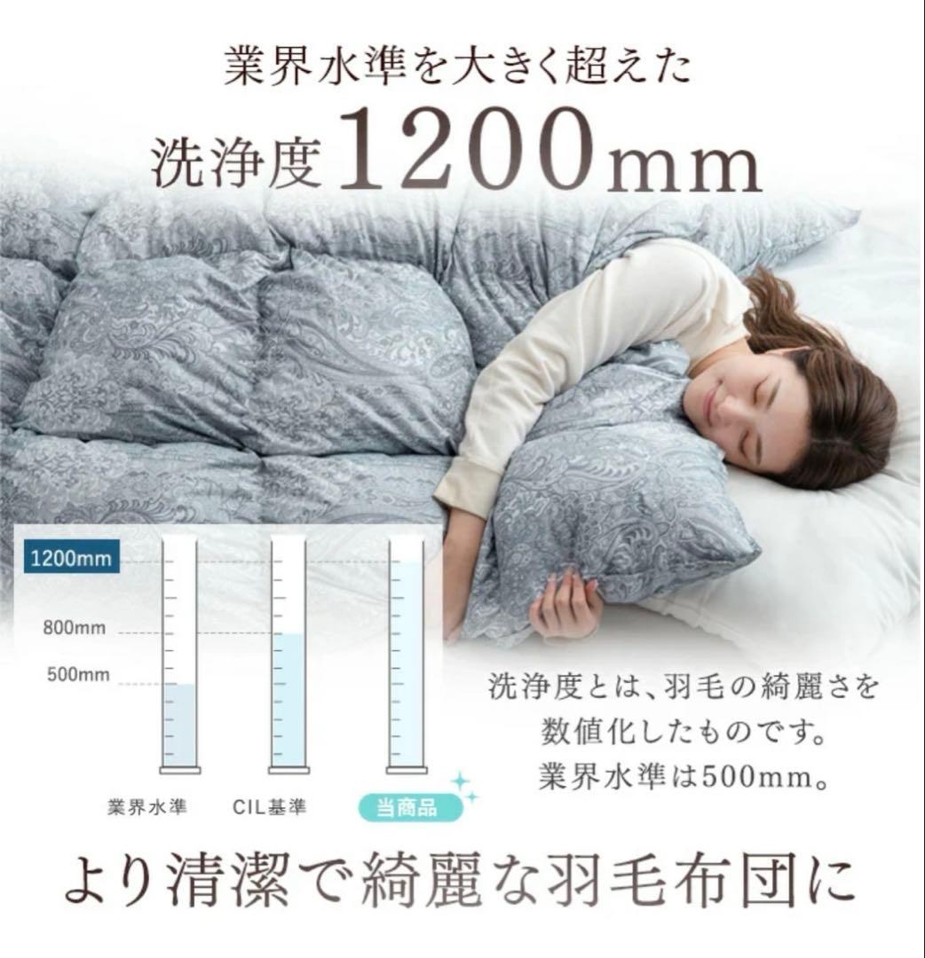 羽毛布団 ホワイトダックダウン93％ シングル150x210