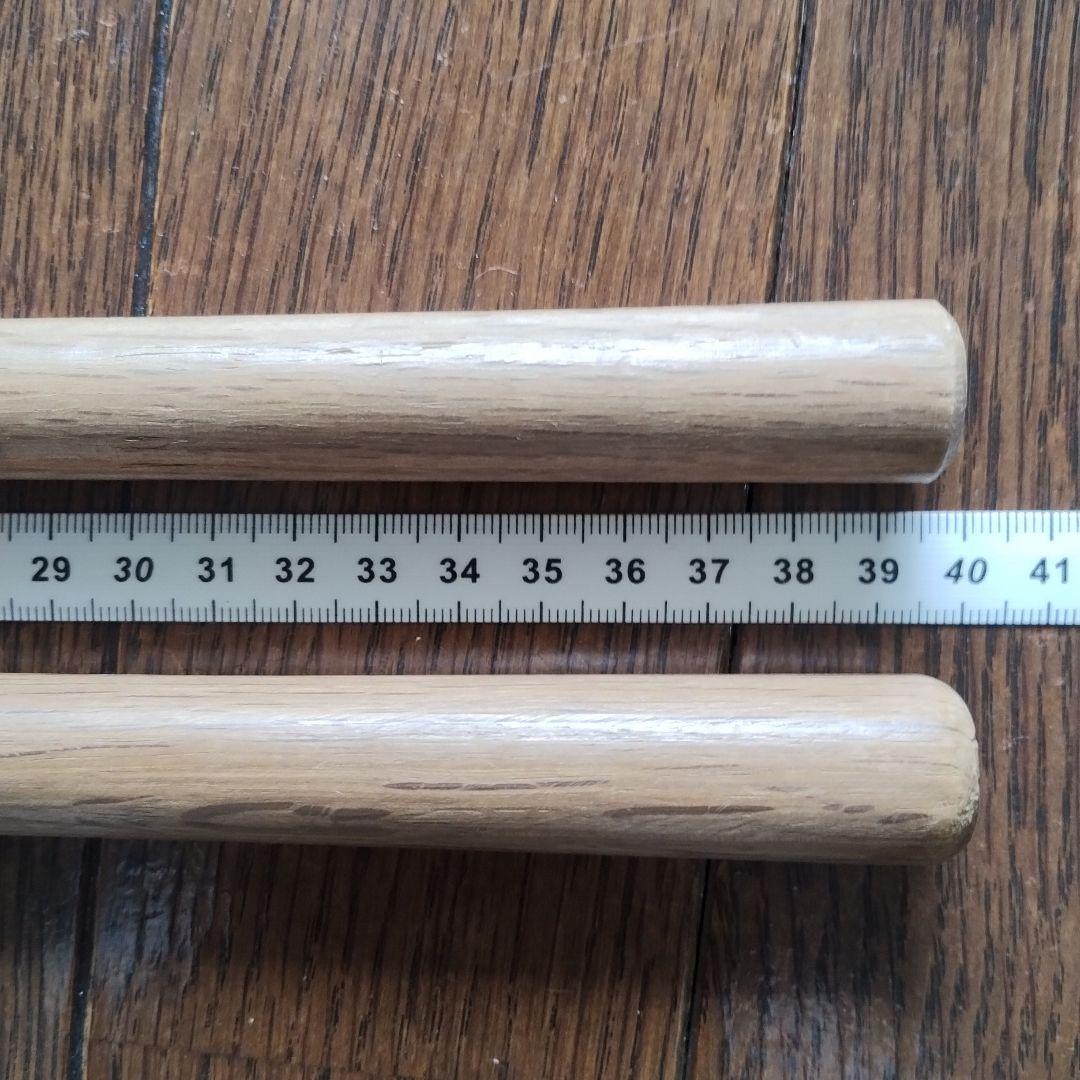 【まりっぺさん専用】バチ付き　黒い木製締め太鼓 約24cm 持ち運び紐付き