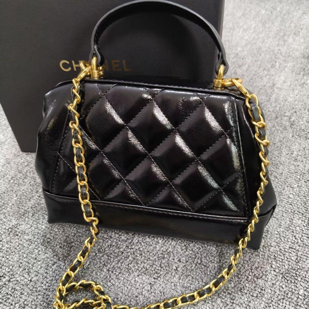 VIP会員限定 ノベルティ がま口ボストン型 ショルダーバッグ ブラック