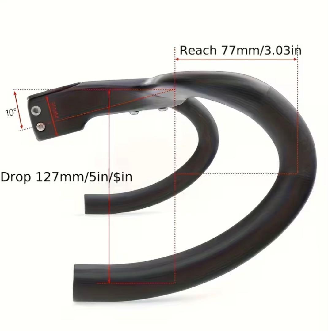 ロードバイク　ハンドル　エアロ　カーボン