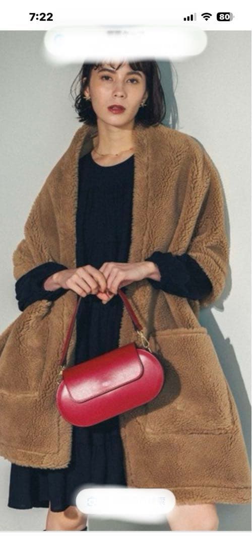 QTUMEボア&スウェード　シャール