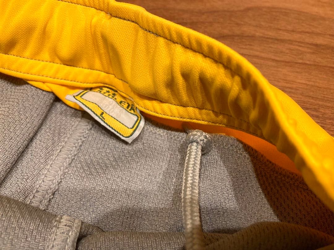 アスレタ 上下 ジャージ L メンズ グレー イエロー