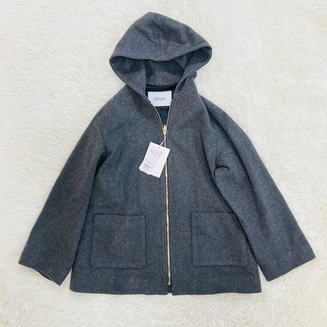 新品タグ　25aw マッキントッシュフィロソフィー　ショートビーバーフードコート