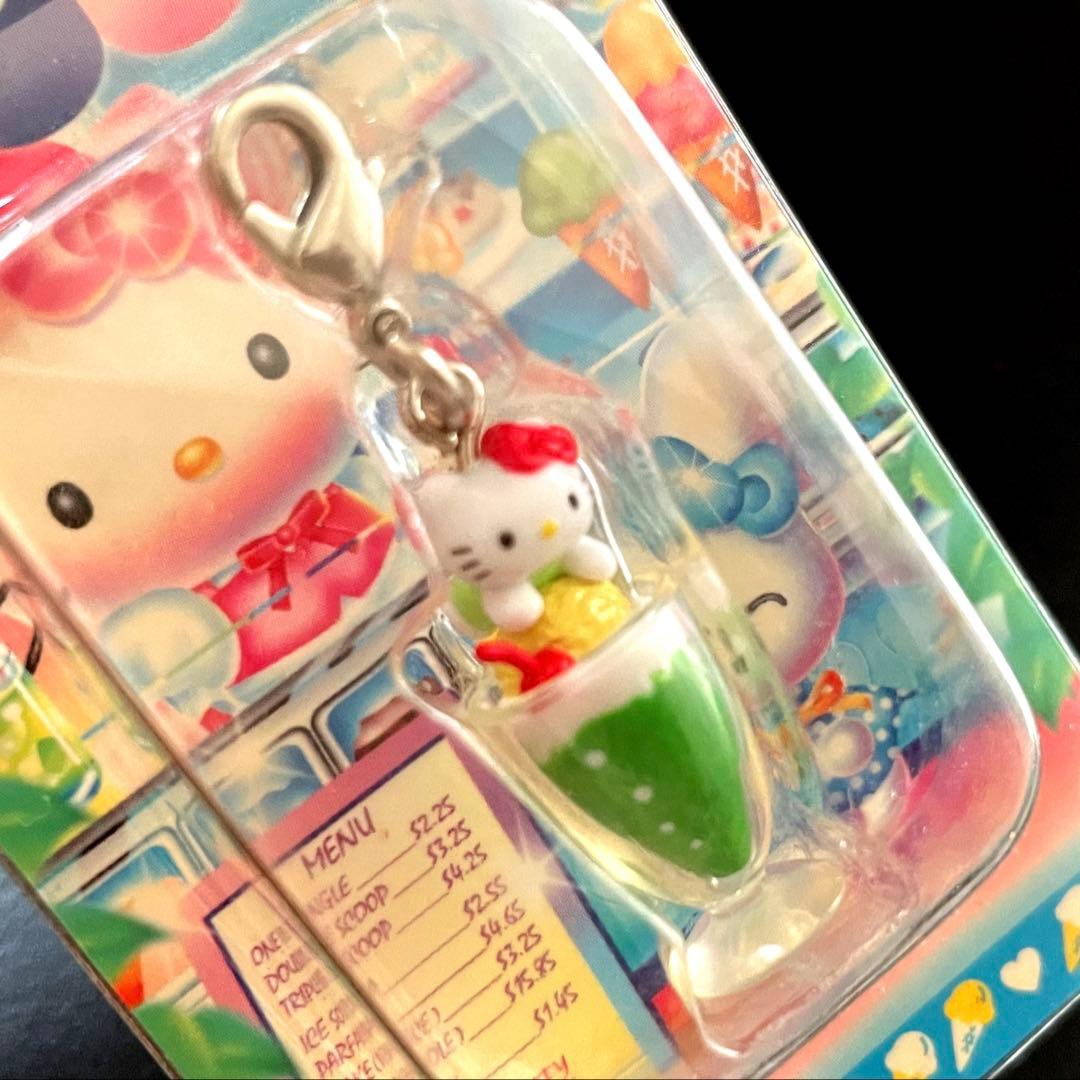ハローキティ クリームソーダ ファスナーマスコット 2005