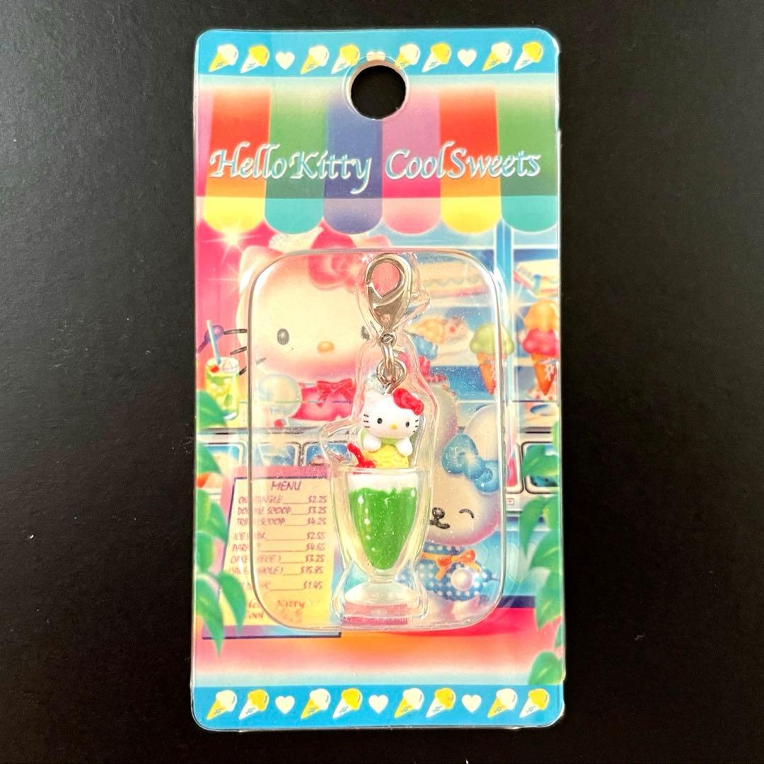 ハローキティ クリームソーダ ファスナーマスコット 2005