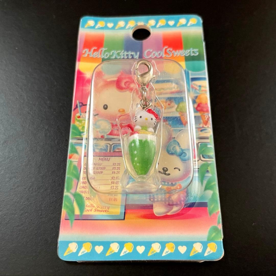 ハローキティ クリームソーダ ファスナーマスコット 2005
