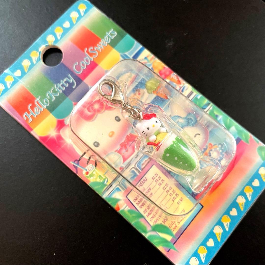 ハローキティ クリームソーダ ファスナーマスコット 2005