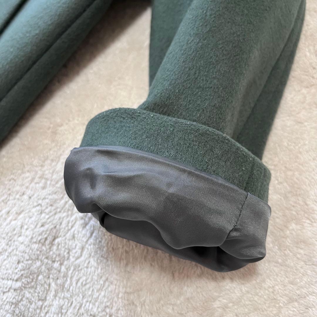 ジャーナルスタンダード　スーパー140ビーバーコクーンコート　グリーン