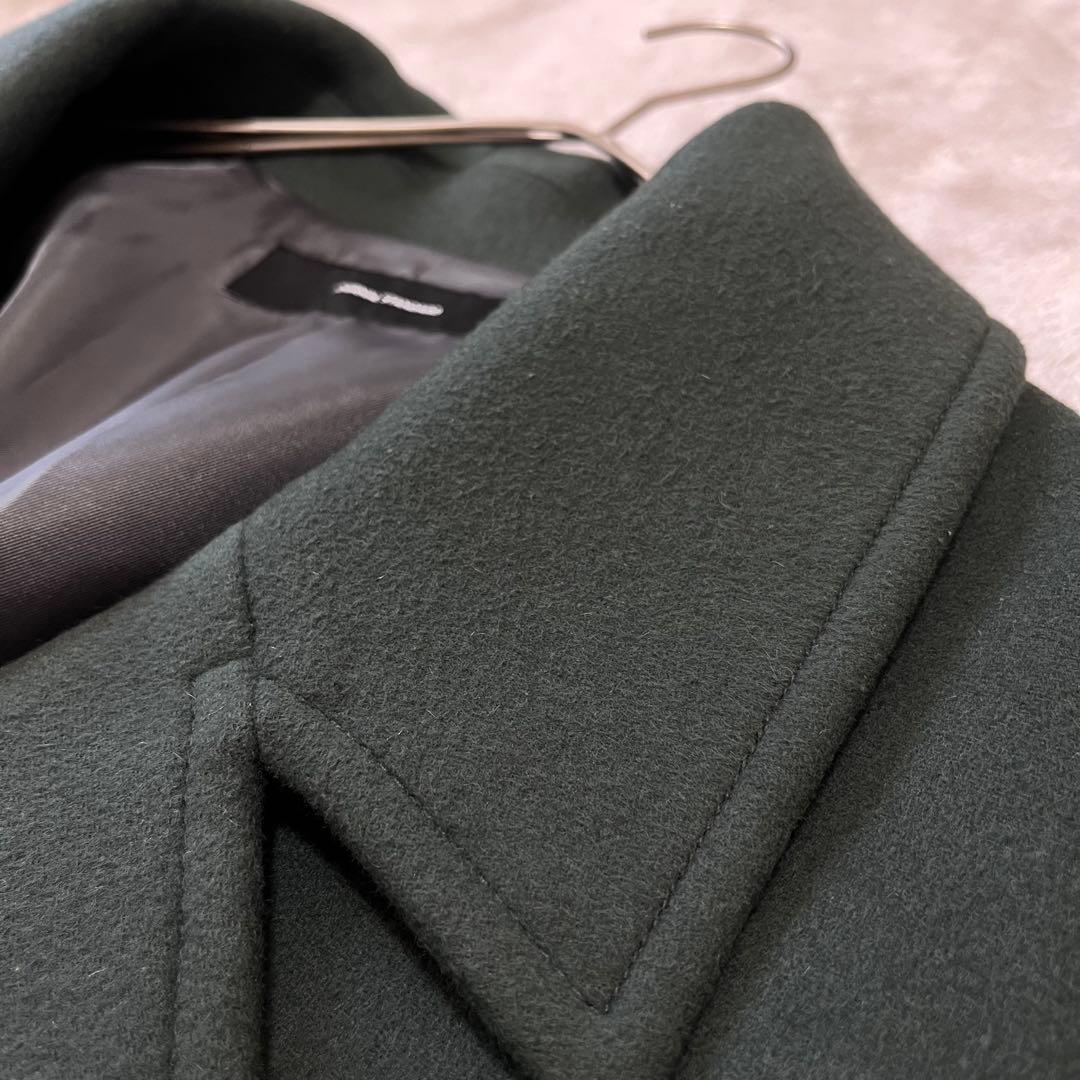 ジャーナルスタンダード　スーパー140ビーバーコクーンコート　グリーン