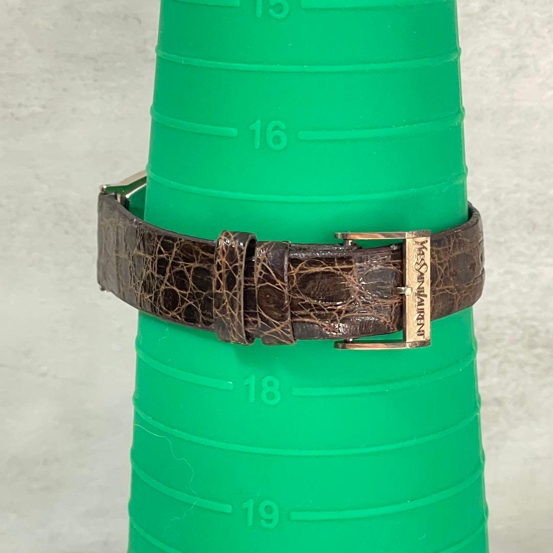 稼動品　YSL イヴサンローラン　トノー型　手巻き　ヴィンテージ　腕時計