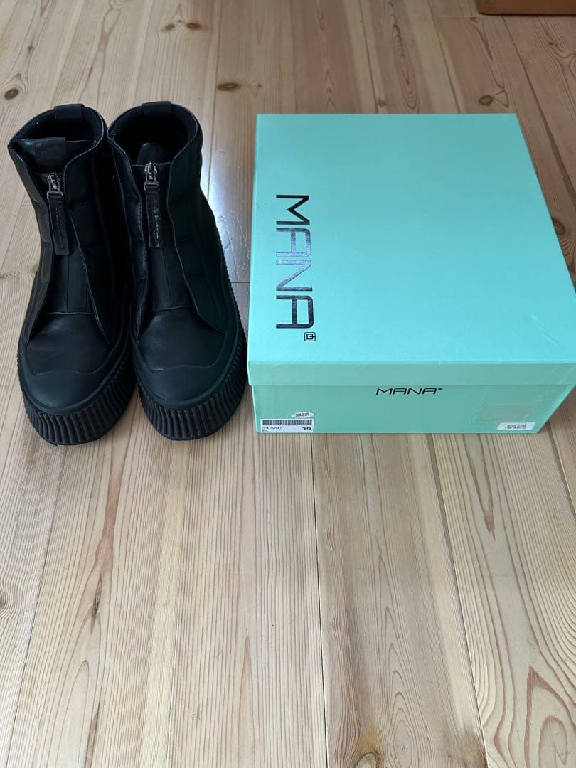 MANA 547087 ブロック・ハイカットスニーカー サイズ:39
