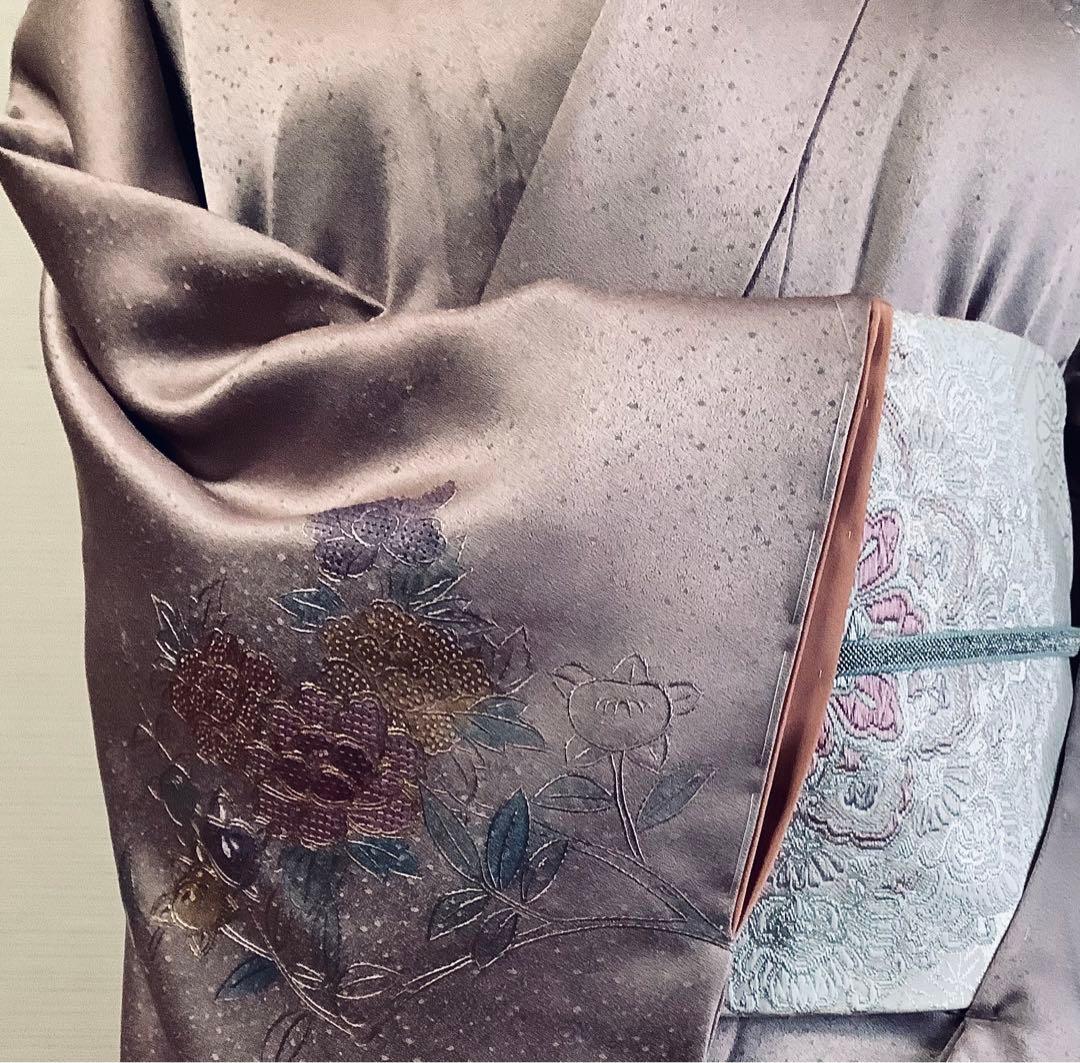 新品正絹訪問着中国三大刺繍　スワトウ刺繍　汕頭刺繍　相良刺繍　総刺繍⑨