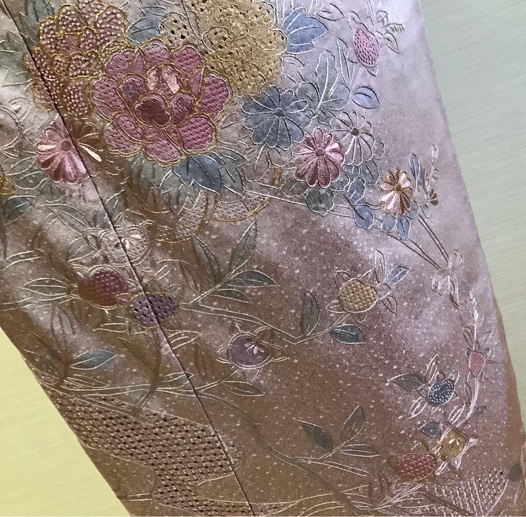 新品正絹訪問着中国三大刺繍　スワトウ刺繍　汕頭刺繍　相良刺繍　総刺繍⑨