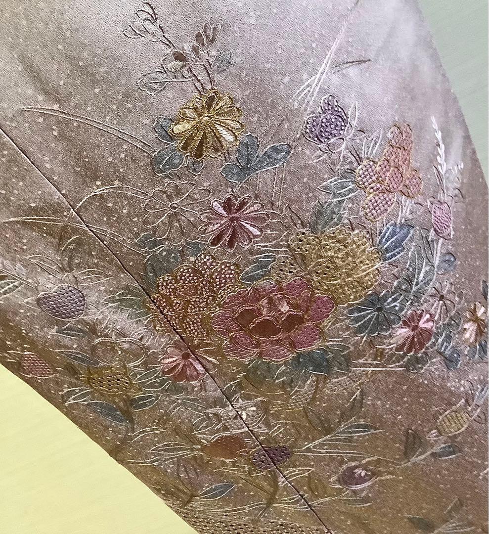 新品正絹訪問着中国三大刺繍　スワトウ刺繍　汕頭刺繍　相良刺繍　総刺繍⑨