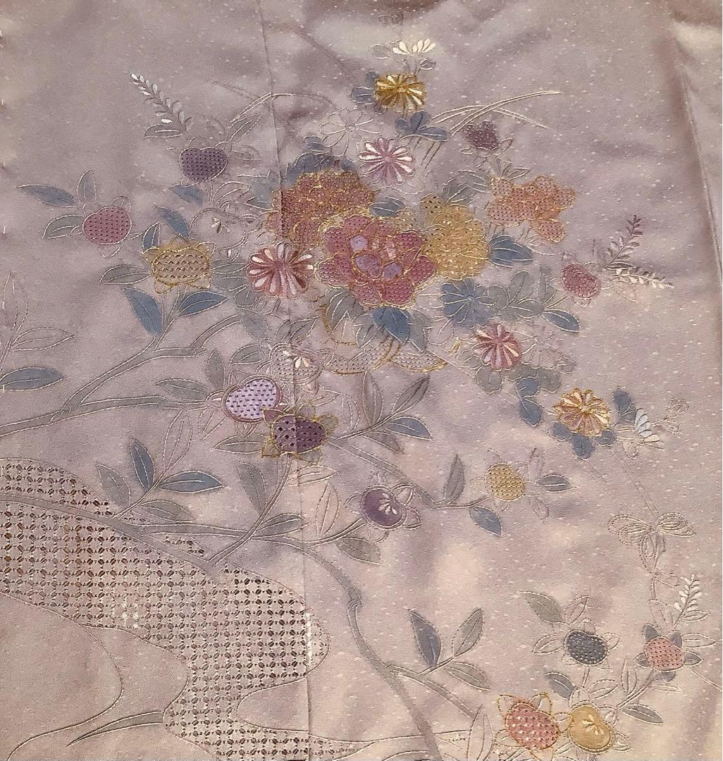 新品正絹訪問着中国三大刺繍　スワトウ刺繍　汕頭刺繍　相良刺繍　総刺繍⑨