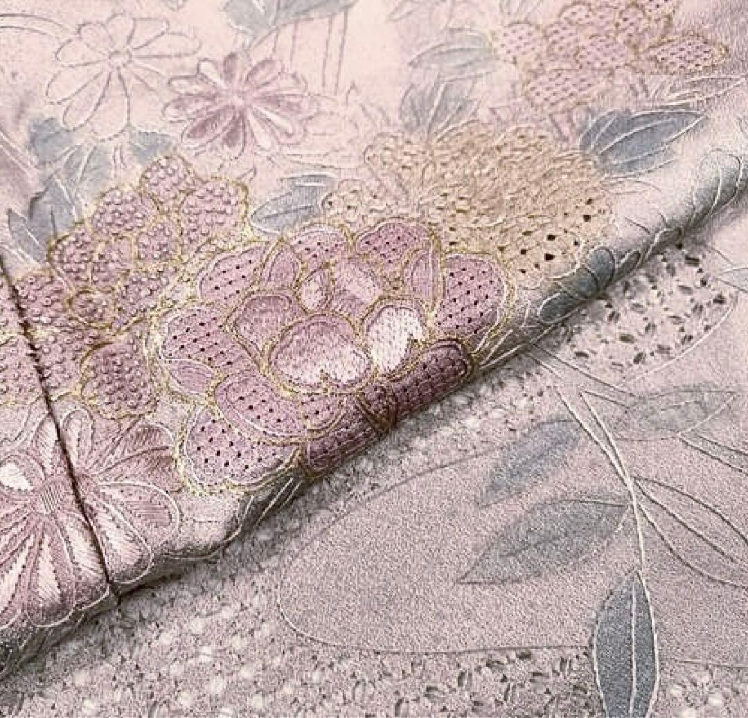 新品正絹訪問着中国三大刺繍　スワトウ刺繍　汕頭刺繍　相良刺繍　総刺繍⑨