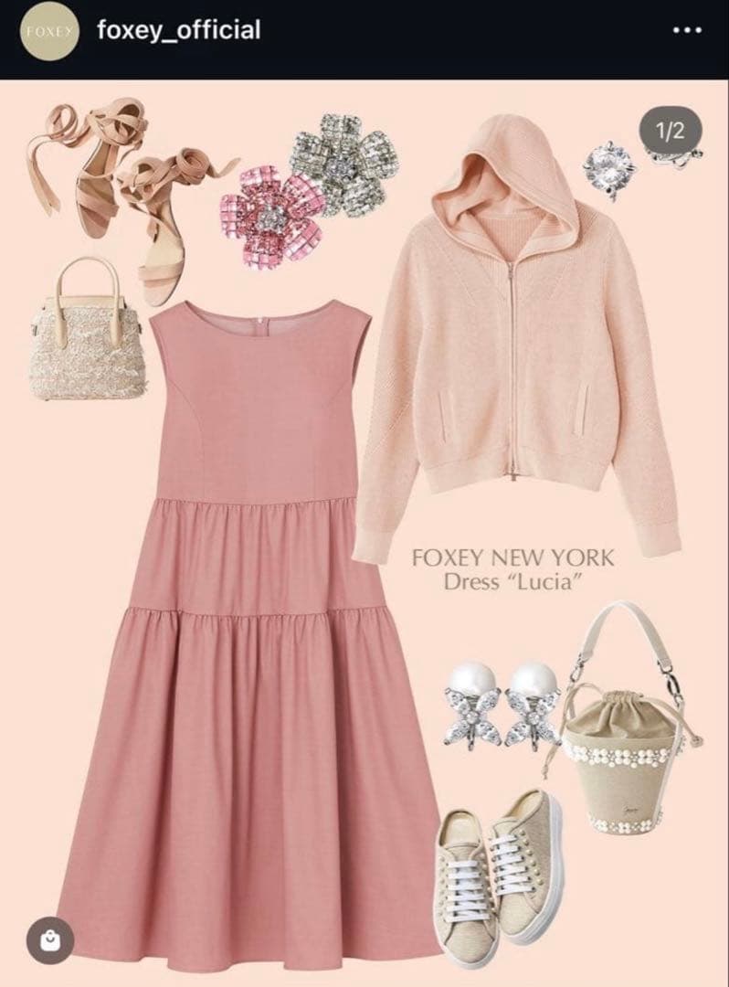 ワンピース FOXEY 44997 DRESS \