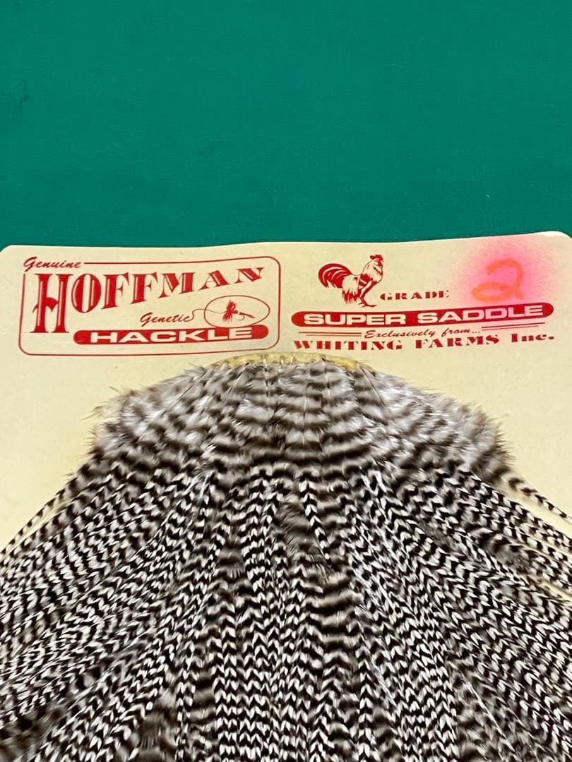 フライフィッシング　ドライフライ用マテリアル　ホワイティング グリズリーサドル