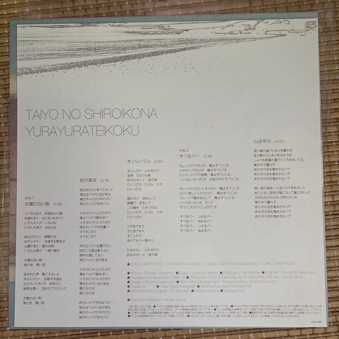 ゆらゆら帝国 太陽の白い粉 10インチ レコード