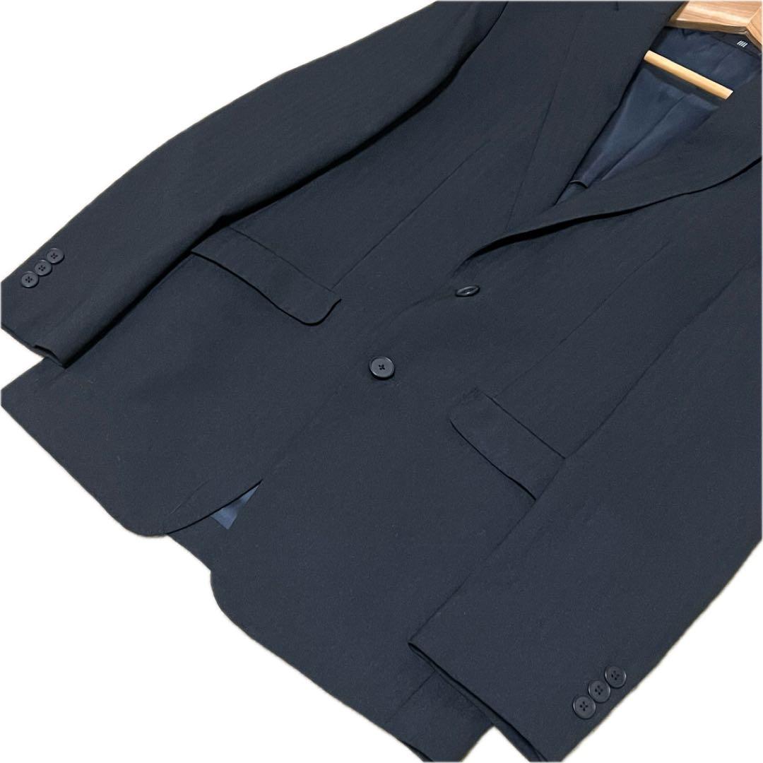 【未使用級】スーツセレクト 4S 3ピース スーツ Y6 黒 ストライプ 24年