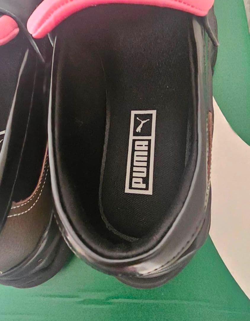 PUMA プーマ ローファー ブラック ピンク 23.5 スニーカーローファー