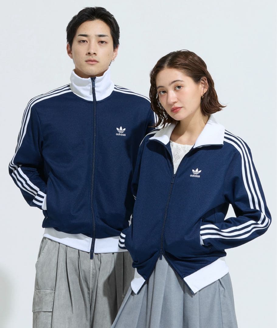 adidas ジャージ M ネイビー　トラックジャケット
