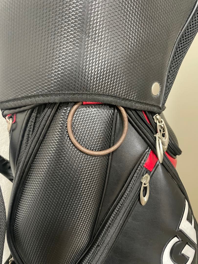 ブリヂストンTOURSTAGE キャディバッグ ブラック/レッド