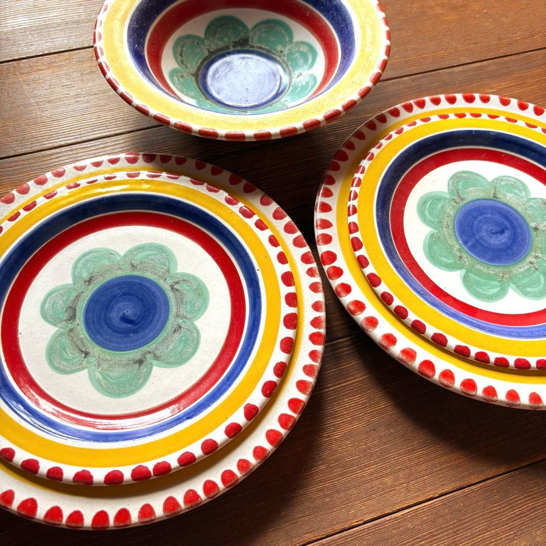 イタリア製★アンティークDesimone ディナープレートセット