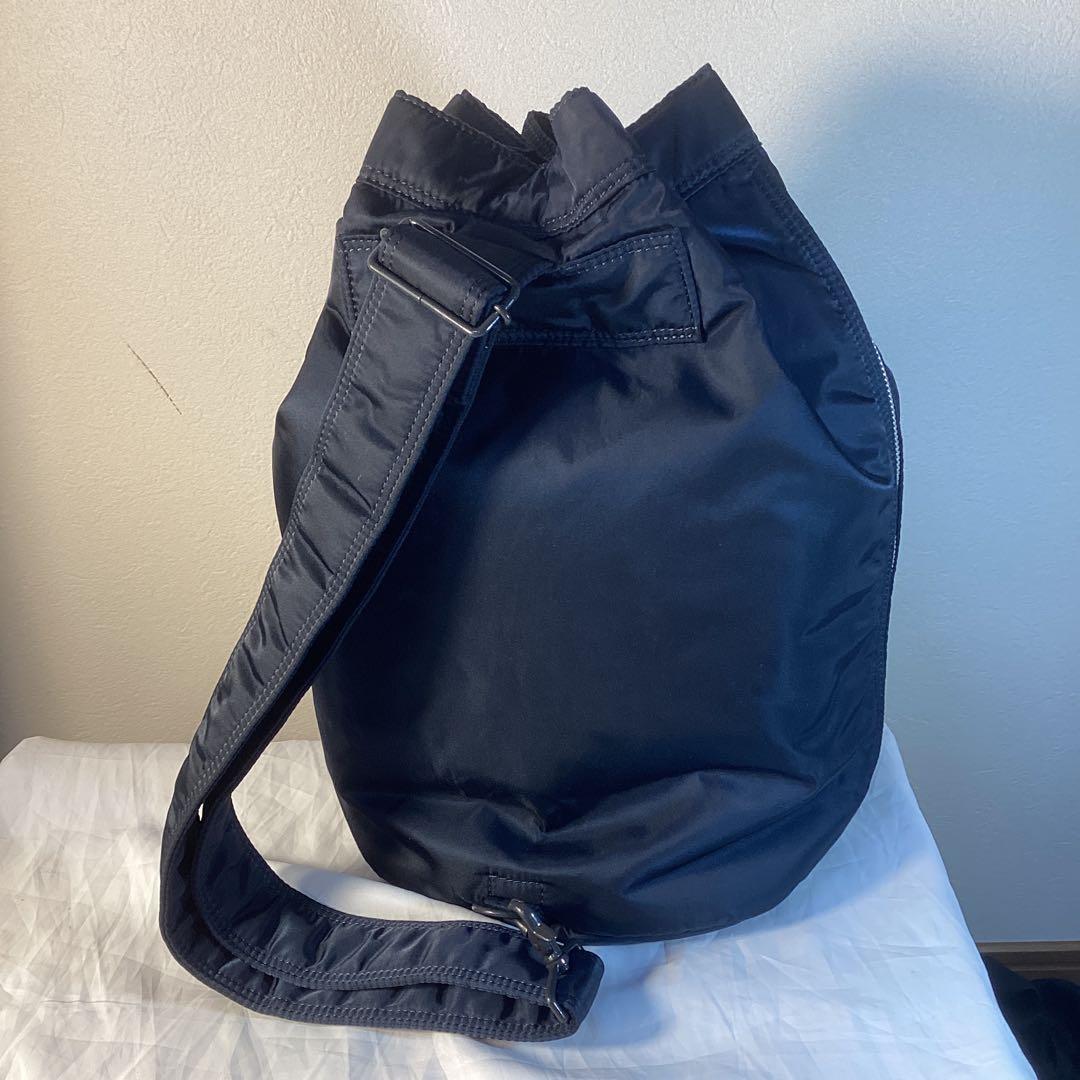 ポーター&ステューシーWネーム　アイアンブルーバケツ型2WY美品