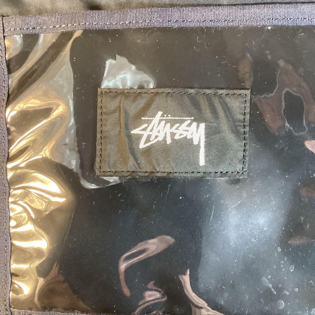 ポーター&ステューシーWネーム　アイアンブルーバケツ型2WY美品