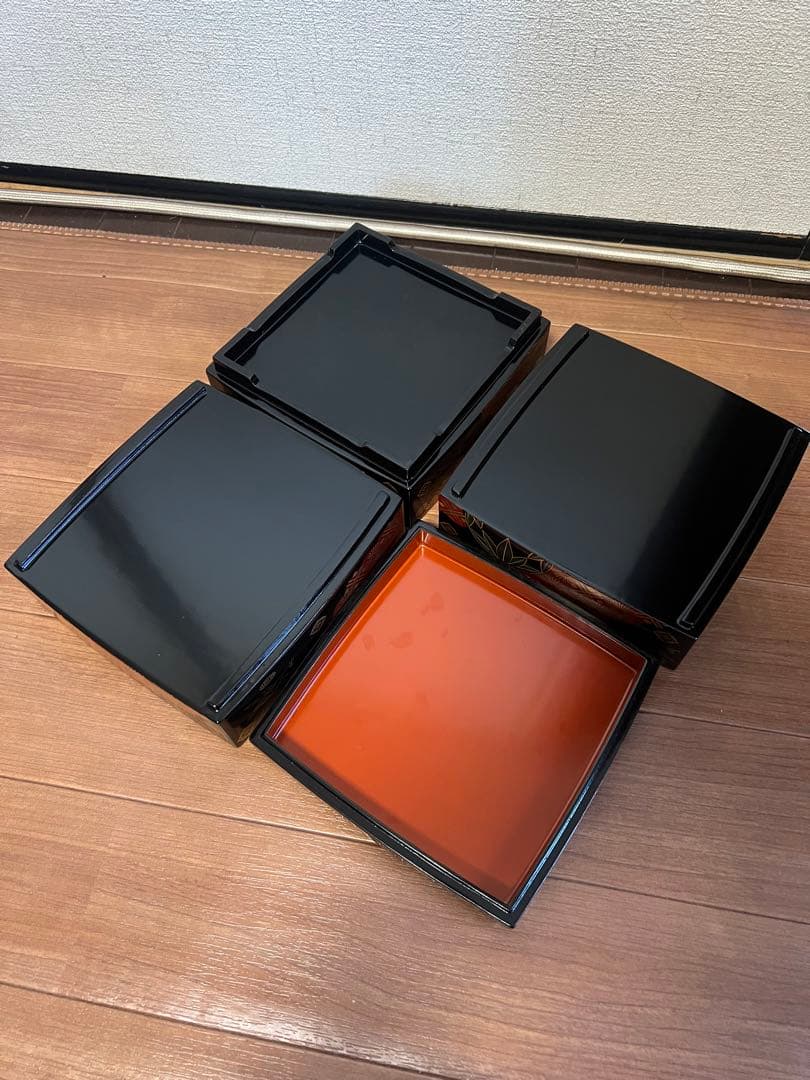 エガ 会津塗 3段重箱