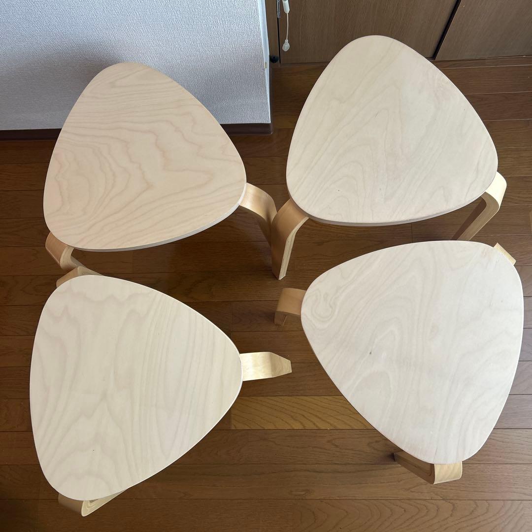 4脚セット　IKEA イケア　シルレ　スツール　バーチ　椅子