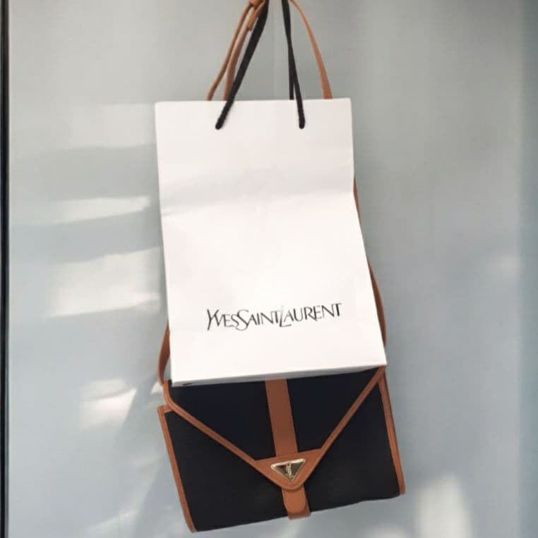 YSL イヴサンローラン ショルダーバッグ バイカラー SAINTLAURENT