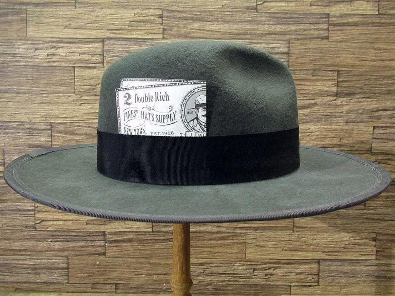 試着のみ ミスターファットマン TWO DOLLAR ロングブリム 中折れハット