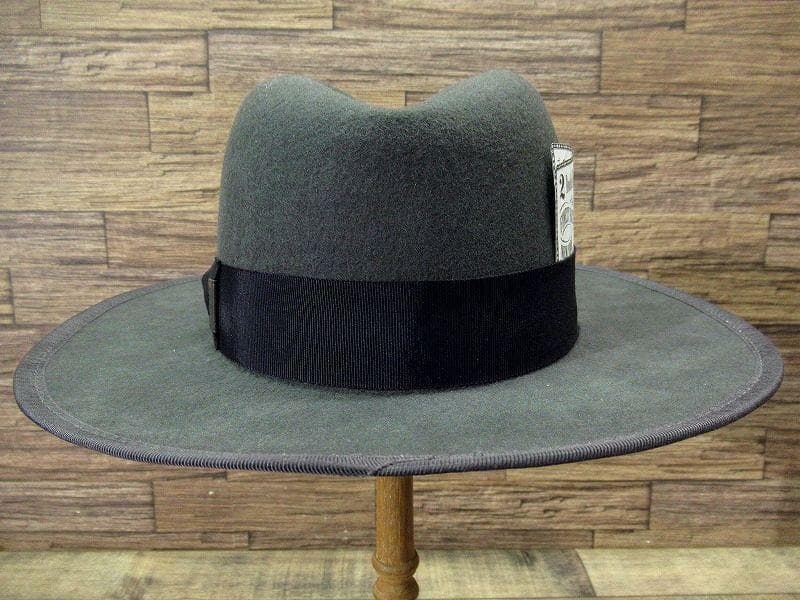 試着のみ ミスターファットマン TWO DOLLAR ロングブリム 中折れハット