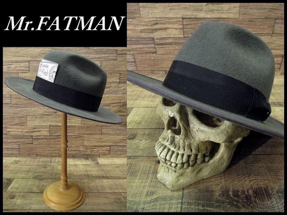 試着のみ ミスターファットマン TWO DOLLAR ロングブリム 中折れハット