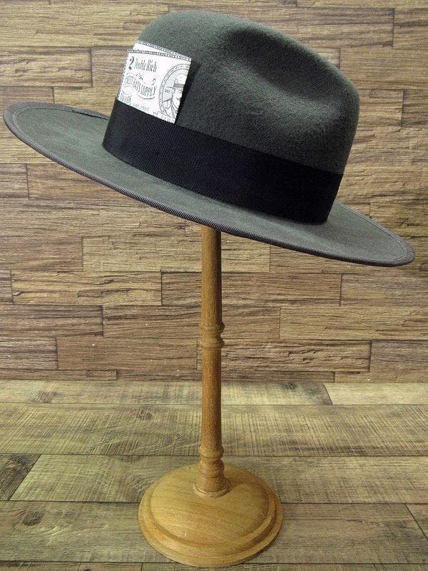 試着のみ ミスターファットマン TWO DOLLAR ロングブリム 中折れハット