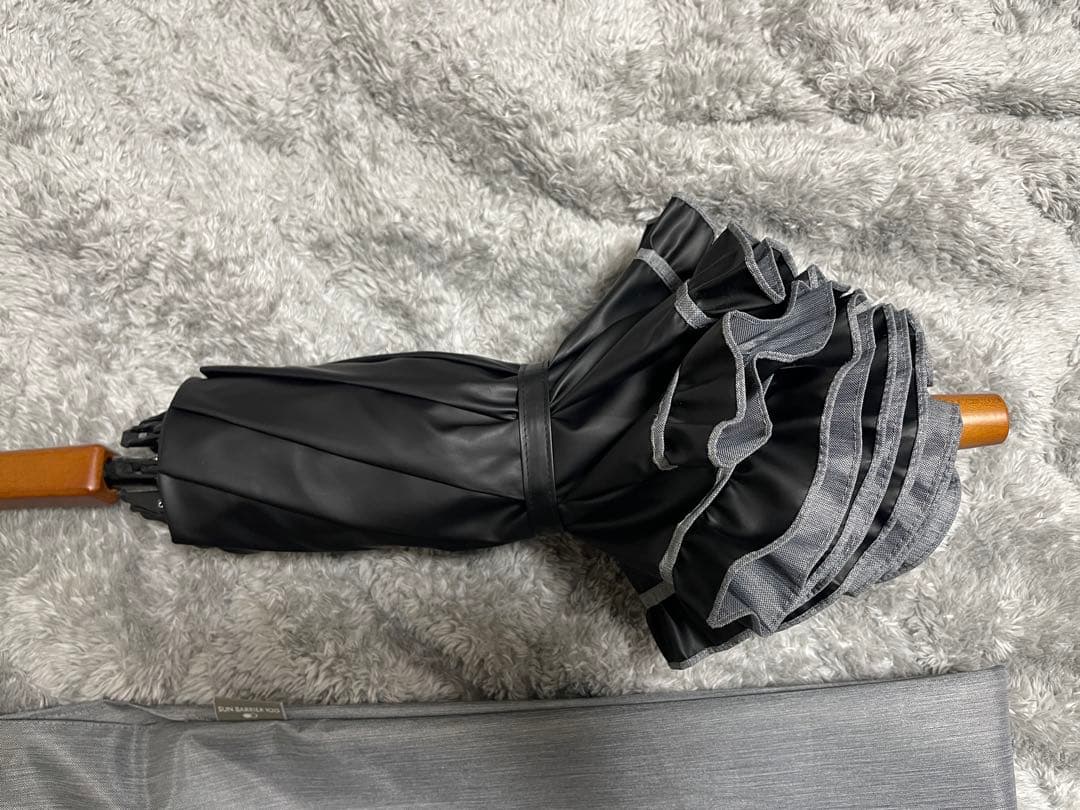 サンバリア100 2段折　フロストフリル　グレー