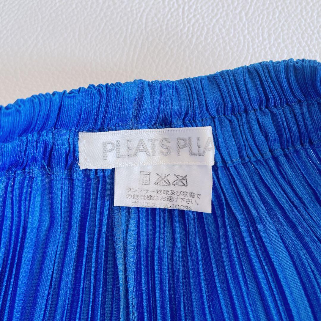 美品✨PLEATS PLEASE プリーツプリーズ　プリーツパンツ　ブルー