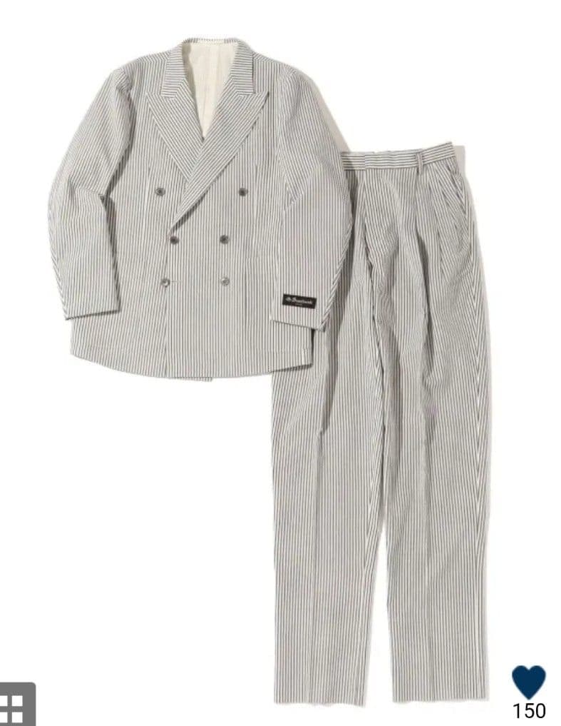 更に！値下げ！SHIPS&SouthWickのシアサッカーダブルブレストスーツ