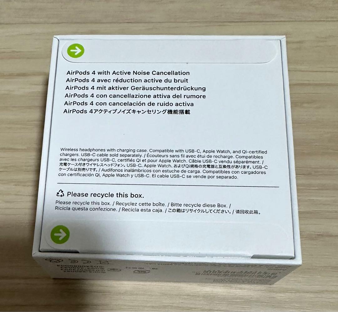 Apple AirPods 4 本体 ANC機能付き